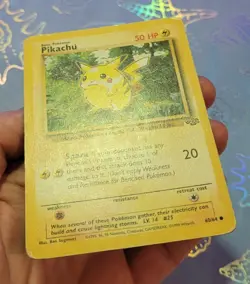 1999 Pikachu 60/64 Jungle Pokemon Card MP - Image 4