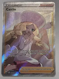 Caitlin 189/198 Chilling Reign NM Full Art Ultra Rare Pokemon Card - Image 2