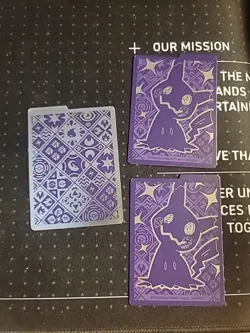Pokemon TCG Paldean Fates ETB (Mimikyu) Card Dividers, 3 Card Dividers, LP - Image 1