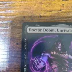 Doctor Doom, Unrivaled M 0654 Foil Mythic Black MTG Marvel Super Heroes EN - Image 3