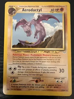 Aerodactyl Rare Neo Revelations 15/64 2000 Unlimited Excellent Pokemon TCG - Image 1