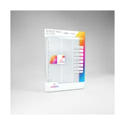 GameGenic Card Storage 18-Pocket Side Loading Pages - White (10) New - Image 1