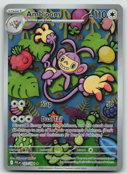 Pokemon Ambipom 107/094 Phantasmal Flames Illustration Rare Holo NM - Image 1