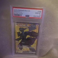 The Pokemon Company 2025 Pokemon Zekrom ex 158/086 Black Bolt Holo PSA 10 EN - Image 1