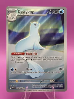 Pokemon TCG Dewgong 097/094 Illustration Phantasmal Flames English IR - Image 1