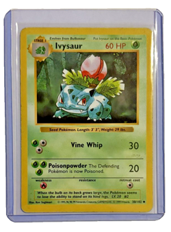 Pokemon Base Set SHADOWLESS Ivysaur 30/102 LP - Image 1