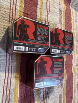 Pokemon TCG Destined Rivals Team Rocket Tin Set of 3 New/Sealed 🔥🔥 - Image 4