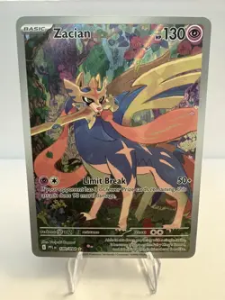 Zacian 100/094 Illustration Rare Phantasmal Flames Pokemon NM - Image 1