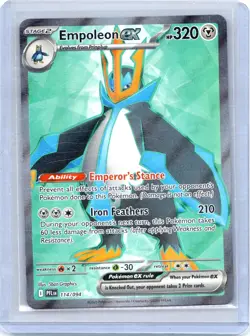 Empoleon ex 114/094 Ultra Rare Phantasmal Flames Pokemon Near Mint - Image 1