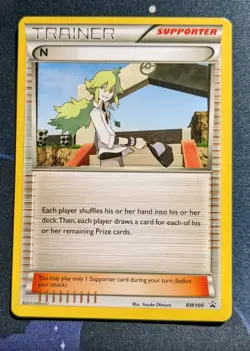 N BW100 Black Star Promo Pokemon Card TCG Black White Pokemon Trading Card Game - Image 1