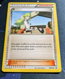 N BW100 Black Star Promo Pokemon Card TCG Black White Pokemon Trading Card Game - Image 2
