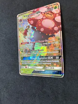 Pokemon TCG Vileplume GX 4/236 Sun & Moon Cosmic Eclipse Holo Ultra Rare NM - Image 2