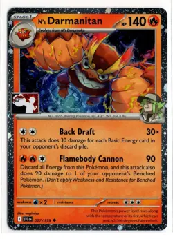 Play! Pokemon Prize Pack 7 Journey Together Cosmo Holo 027/159 N's Darmanitan - Image 1