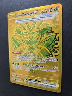 Teal Mask Ogerpon EX 172/131 Gold Secret Rare Pokemon Card NM - Image 3