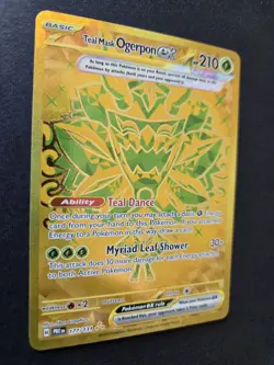 Teal Mask Ogerpon EX 172/131 Gold Secret Rare Pokemon Card NM - Image 4