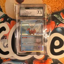 Iron Bundle - Paradox Rift Prerelease 58 - CGC 7.5 2023 Black Star Promo Pokemon - Image 1