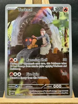 Torkoal Illustration Rare Pokemon TCG SV06: Twilight Masquerade 172/167 NM - Image 1