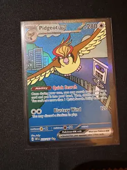 Pokemon TCG Pidgeot EX 225/197 Obsidian Flames Special Illustration Rare - Image 1