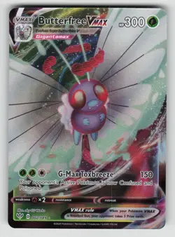 Butterfree VMAX 002/189 Holo VMAX Rare Darkness Ablaze Pokemon Near Mint - Image 1