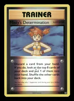 MISTY'S DETERMINATION 80/108 UNCOMMON EVOLUTIONS POKEMON REVERSE HOLO NM - Image 1