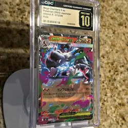 🔥🔥 CGC 10 Pristine Mega Charizard ex RR 013/080 M2 Inferno X Japanese Pokemon - Image 2