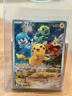 Pokemon TCG Pikachu Black Star Promo 027 NM Scarlet & Violet Paldea Evolved - Image 1