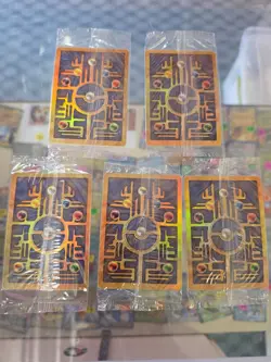 Ancient Mew x5 - Sealed Unopen Holo Foil Pokemon Vintage Rare movie promos - Image 1
