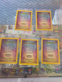 Ancient Mew x5 - Sealed Unopen Holo Foil Pokemon Vintage Rare movie promos - Image 3