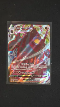 Coalossal VMAX 099/185 Holo VMAX Rare Vivid Voltage Pokemon Holo Near Mint - Image 1