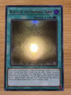 Yugioh - Walls of the Imperial Tomb - MP25-EN168 - Ultra Rare - NM/M - Image 1