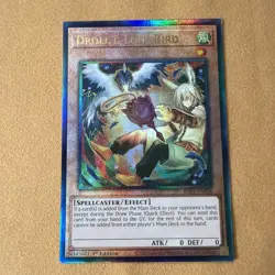 Yu-Gi-Oh Droll & Lock Bird RA02-EN006 Prismatic Ultimate Rare 1st Ed Nm - Image 2