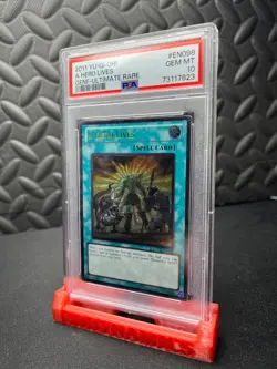 | Yugioh A Hero Lives GENF-EN098 Ultimate Rare PSA 10 GEM MINT Pop 3 🔥 | - Image 2