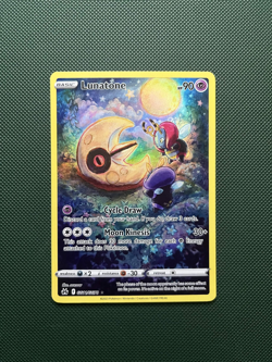 Pokemon TCG Lunatone GG11/GG70 Holo Crown Zenith Galarian Gallery NM Condition - Image 1