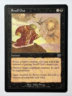 Snuff Out - MTG Mercadian Masques - LP - Magic The Gathering - Image 1