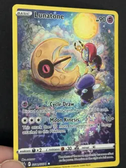Pokemon TCG Lunatone GG11/GG70 Crown Zenith: Galarian Gallery Holo Rare Card NM - Image 2