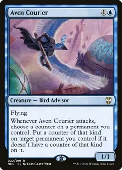 Aven Courier - Foil Promo Streets of New Capenna Commander LP MTG - Image 1
