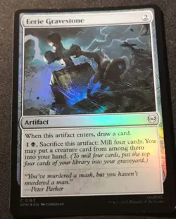 Eerie Gravestone - Foil - SPM - MTG - EN - NM - 0163 - Image 1