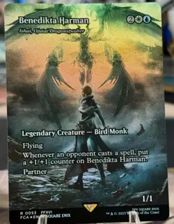 Benedikta Harman - Ishai, Ojutai Dragonspeaker (Showcase) Foil Final Fantasy MTG - Image 1
