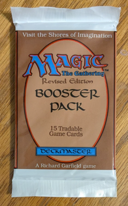 MTG - Revised Booster Pack - Magic the Gathering, Factory Sealed 1994 - Image 1