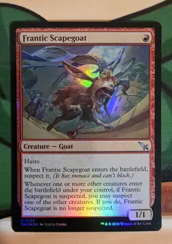 X 1 Frantic Scapegoat FOIL MKM 126 MTG Magic The Gathering - Image 1