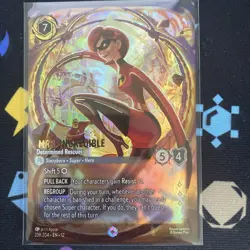 Disney Lorcana Mrs. Incredible Determined Rescuer Enchanted 239/204 Foil EN - Image 1