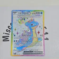 Lapras ex 158/142 Stellar Crown Full Art Ultra Rare Holo Pokemon Card NM - Image 1
