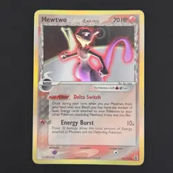 Pokemon TCG Card Mewtwo 12/113 Delta Species Holo Rare - LP - Image 1