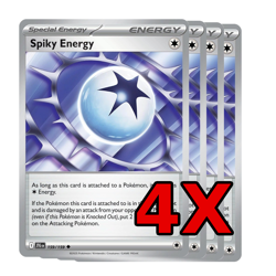 Spiky Energy - X4 Playset - Pokemon TCG Card - Journey Together JTG #159/159 - Image 1