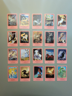 Bella Sara ANCIENT LIGHTS Complete Set 1-55 with 2 Congratulations cards LP - Image 3
