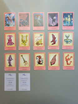 Bella Sara ANCIENT LIGHTS Complete Set 1-55 with 2 Congratulations cards LP - Image 5