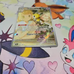 Pokemon TCG Lillie's Ribombee Card Journey Together Illustration, 164/159 - Image 3