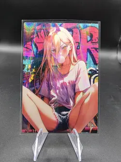Power Chainsaw Man Holographic Anime Collectible Trading Card - Image 2