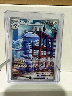 Pokemon Steelix 208/182 SV04 Paradox Rift Illustration Rare Holo Full Art Card - Image 1
