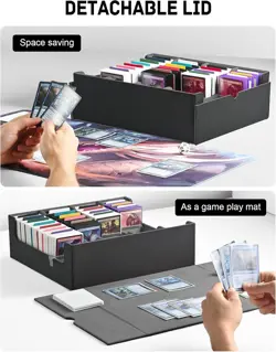 Card Storage Box for MTG PTCG, Commander Deck Box Holds 3000+ Cards, Card Sto... - Image 4